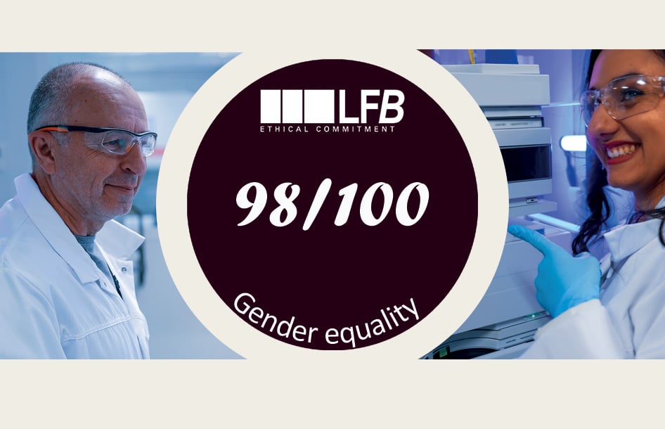 LFB Gender equality : 98/100